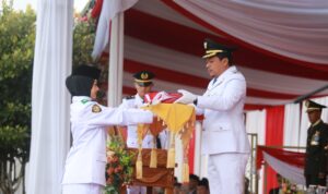 Pemkab Pringsewu Gelar Upacara Peringatan HUT Ke-80 Proklamasi Kemerdekaan RI